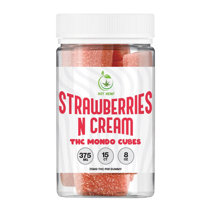 Strawberries n Cream THC Mondo Cubes 375mg