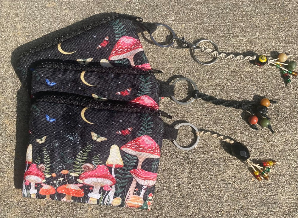 Mushroom Keychain Purse